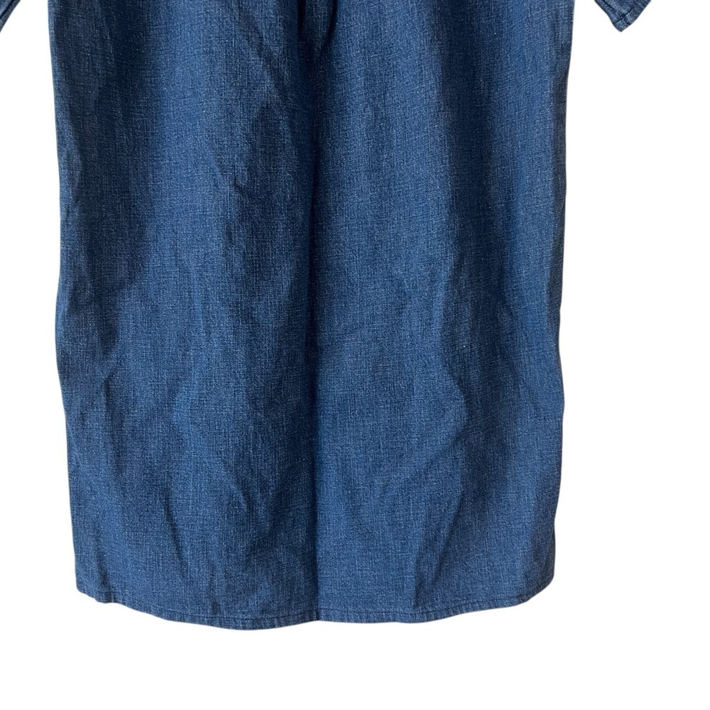 Madewell Blue Denim Short Sleeve Dress Size S - Picture 11 of 11